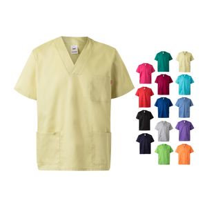 VL ILLAPA. Twilltunika (190g/m²) med korta ärmar, i polyester (65%) och bomull (35%), miniatyr 1