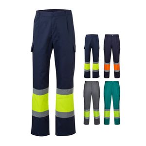 VL ARTEMIS. Tvåfärgade byxor, i twill (190g/m²), bomull (20%) och polyester (80%), miniatyr 1