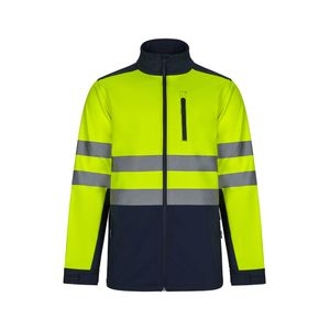 VL HESTIA LARGE. Tvåfärgad softshelljacka (280g/m²), med fleecefoder och TPU-membran, i polyester (96%) och elastan (4%)