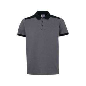 VL VELES. Tvåfärgad pikétröja i stretchig piké (200g/m²) med korta ärmar, i polyester (96%) och elastan (4%), miniatyr 7