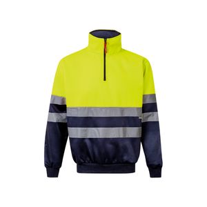 VL THOR LARGE. Tvåfärgad sweatshirt (300g/m²) i polyesterfleece (100%), miniatyr 3
