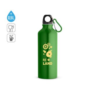 RE-LANDSCAPE M. Återvunnen aluminiumflaska (100% rAL) med karbinhake 530 mL, miniatyr 3