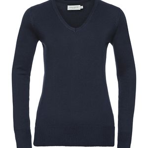 Ladies´ V-Neck Knitted Pullover, miniatyr 2