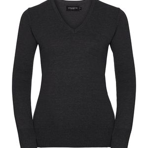 Ladies´ V-Neck Knitted Pullover, miniatyr 3