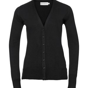 Ladies´ V-Neck Knitted Cardigan, miniatyr 1