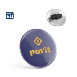Button P'IN 8. Button P'IN 8. Knappmärke med dubbel magnetisk lås, miniatyr 1