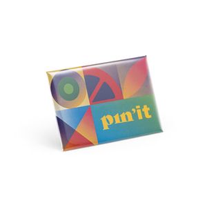 Button P'IN 15. Button P'IN 15. Magnetiskt rektangulärt emblem