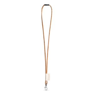 SET Lanyard CORK Long (Ø 5 mm) med 9 mm karbinhake och Ø 5 mm säkerhetsspänne, miniatyr 2
