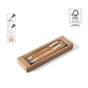 GREENY. Penna och mekanisk penna set av bambu, miniatyr 5
