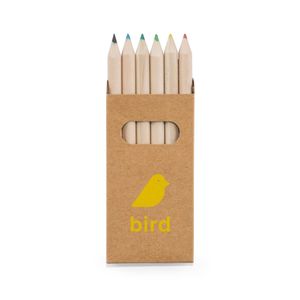BIRD. Box med 6 färgkritor, miniatyr 2