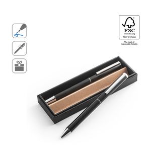 LEAH. Roller- och kulspetspenneset i aluminium (94 % rAL) med klämma, miniatyr 5