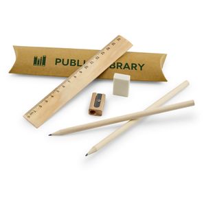 RHOMBUS. Skolskrivset: linjal, penna, suddgummi och pennvässare, miniatyr 2