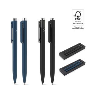 KYLIE SET. Set bestående av en kulspetspenna och en bläckfri penna, båda tillverkade av aluminium (94 % återvunnen), miniatyr 1