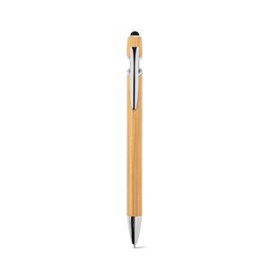 NEIL BAMBOO. Kulspetspenna i bambu med förkromade aluminiumdetaljer, miniatyr 2