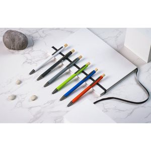 ZYLEN. Kulspetspenna i återvunnet aluminium (100 % rAL), med gummifinish, miniatyr 4