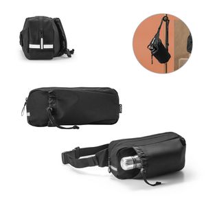 DELFOS POUCH. Midjeväska av 300D med återvunnen polyester och 600D medåtervunnen polyester med reflekterande element och foder av 210D återvunnet polyester, miniatyr 1