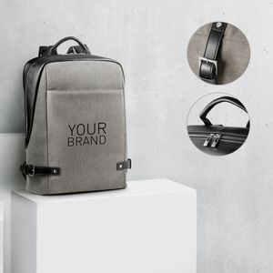 DIVERGENT BACKPACK II. Ryggsäck för laptop upp till 15.6'' i tyg och PU, miniatyr 1