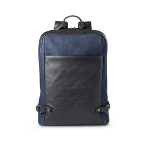 DIVERGENT BACKPACK I. Laptopryggsäck upp till 15.6'' i denim och PU