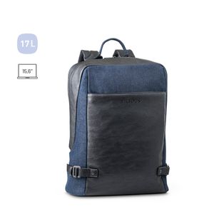 DIVERGENT BACKPACK I. Laptopryggsäck upp till 15.6'' i denim och PU, miniatyr 4