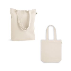 GIRONA. Väska i bomull (50%), återvunnen bomull (30%) och polyester (20% rPET) (220 g/ m²), miniatyr 1