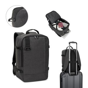 CIES. Ryggsäck som uppfyller flygbolagens måttkrav, tillverkad av högdensitetsåtervunnen 600D-polyester, miniatyr 1