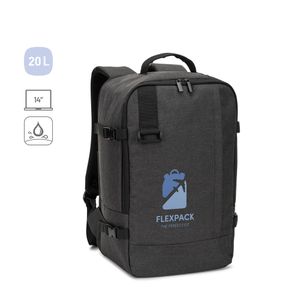 CIES. Ryggsäck som uppfyller flygbolagens måttkrav, tillverkad av högdensitetsåtervunnen 600D-polyester, miniatyr 4