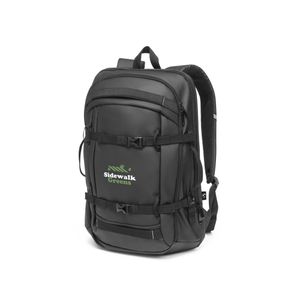 KAMPALA. Laptopryggsäck i 900D, återvunnen polyester med hög densitet, med vattenavvisande beläggning och foder av 210D återvunnen polyester 17'3", miniatyr 3