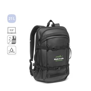 KAMPALA. Laptopryggsäck i 900D, återvunnen polyester med hög densitet, med vattenavvisande beläggning och foder av 210D återvunnen polyester 17'3", miniatyr 5
