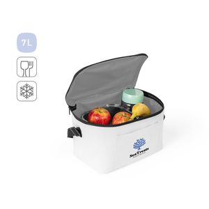 CANCUN. Kylväska i 600D återvunnen polyester med justerbart band 7 L, miniatyr 5