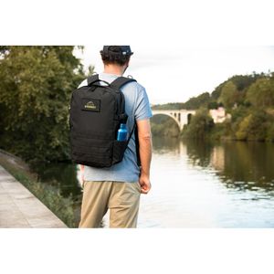 EDINBURGH BPACK. Ryggsäck i militärstil i 600D, återvunnen polyester med hög densitet och foder i 210D återvunnen polyester 17.3', miniatyr 4