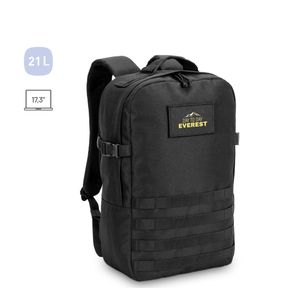 EDINBURGH BPACK. Ryggsäck i militärstil i 600D, återvunnen polyester med hög densitet och foder i 210D återvunnen polyester 17.3', miniatyr 5