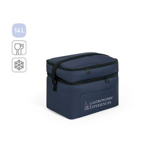 CANCUN LARGE. Kylväska i 600D, återvunnen polyester, med justerbar vävband 14 L, miniatyr 5