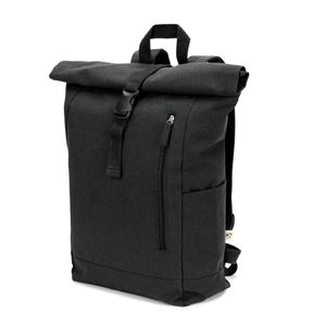 SAINT. Roll-top-ryggsäck i återvunnen bomull och återvunnen polyester (380 g/m²)