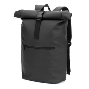 PORTLAND. PU-ryggsäck med roll-top och en 16" laptopficka