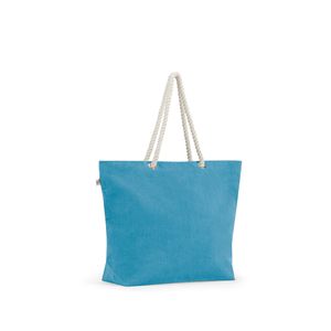 ATHENS. Strandväska i återvunnen bomull (70 %) och återvunnen polyester (30 %) (220 g/m²), miniatyr 7