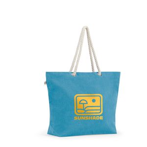 ATHENS. Strandväska i återvunnen bomull (70 %) och återvunnen polyester (30 %) (220 g/m²), miniatyr 5