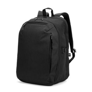 UDINE. Ryggsäck med ett helt öppningsbart fack i högdensitets 300D återvunnen polyester 16", miniatyr 5