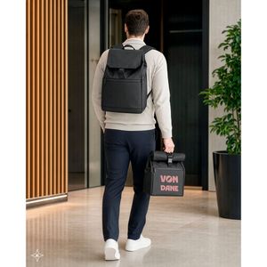 AZORES BAG. Laptopryggsäck (16") i PU, med lock som täcker alla fack, miniatyr 4
