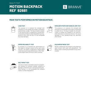 MOTION BACKPACK. 600D twillpolyester och polypropenryggsäck, miniatyr 3