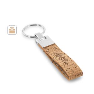 CORKS. Nyckelring av kork och metall, miniatyr 5