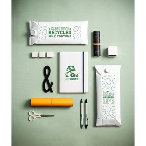 MILKY. A5-anteckningsblock med hårt omslag i 100% återvunnet papper, miniatyr 4