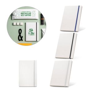 MILKY. A5-anteckningsblock med hårt omslag i 100% återvunnet papper, miniatyr 1