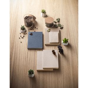 COFFEEPAD RIGID. A5 anteckningsblock med hårt omslag tillverkat av avfall från kaffeskal (65%), miniatyr 4