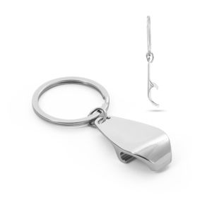 HELLI. Metallnyckelring med kapsylöppnare, miniatyr 1