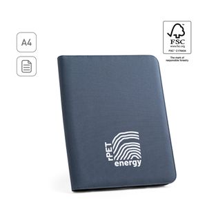 EMERGE FOLDER. A4-mapp i återvunnen polyester (100% rPET) 300D med dragkedja
