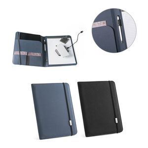 EMERGE FOLDER II. A4-mapp i återvunnen polyester (100% rPET 300D med elastisk stängning, miniatyr 1