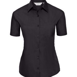 Ladies´ Short Sleeve Polycotton Easy Care Poplin S, miniatyr 2