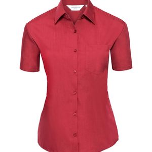 Ladies´ Short Sleeve Polycotton Easy Care Poplin S, miniatyr 4