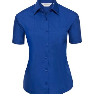 Ladies´ Short Sleeve Polycotton Easy Care Poplin S, miniatyr 5