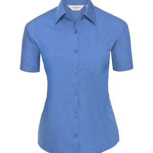 Ladies´ Short Sleeve Polycotton Easy Care Poplin S, miniatyr 7